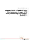Feldmessungen Wärmepumpen-Anlagen 2015-2018 (Auswertung verlängert bis Dez. 2019