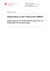 Datenanalyse zu den Programmen effiWatt
