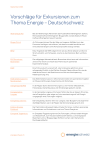 Vorschläge für Exkursionen zum Thema Energie – Deutschschweiz