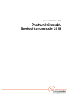 Photovoltaikmarkt-Beobachtungsstudie 2019