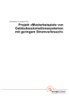 Projekt «Musterbeispiele von Gebäudeautomationssystemen mit geringem Stromverbrauch»