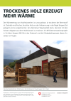 Trockenes Holz erzeugt mehr Wärme