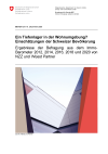 Ein Tiefenlager in der Wohnumgebung? Einschätzungen der Schweizer Bevölkerung