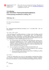 Verordnung über elektrische Niederspannungsinstallationen (Niederspannungs-Installationsverordnung, NIV)