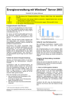 Energieverwaltung mit Windows® Server 2003