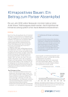 Klimapositives Bauen: Ein Beitrag zum Pariser Absenkpfad - Faktenblatt