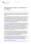 Solarstromanlagen: Besser in den Bergen oder im Mittelland?