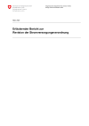 Erläuternder Bericht zur Revision der Stromversorgungsverordnung