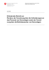 Erläuternder Bericht zur Revision der Verordnung über die Anforderungen an das Personal von Kernanlagen sowie der Verordnung über die Betriebswachen von Kernanlagen