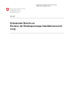 Erläuternder Bericht zur Revision der Niederspannungs-Installationsverordnung