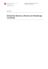 Erläuternder Bericht zur Revision der Rohrleitungsverordnung