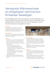 Versteckte Wärmeverluste an stillgelegten technischen Einbauten beseitigen