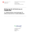 Bedingungen für die Einreichung von Projekten 2023. 14. Wettbewerbliche Ausschreibungen für Effizienzmassnahmen im Elektrizitätsbereich