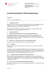 Faktenblatt Investitionsbeiträge für Windenergieanlagen