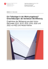 Ein Tiefenlager in der Wohnumgebung? Einschätzungen der Schweizer Bevölkerung