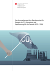 Forschungskonzept des Bundesamtes für Energie zu CO2-Entnahme und Speicherung für die Periode 2023 – 2028