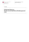 Erläuternder Bericht zur Revision vom 24. Mai 2023 der Rohrleitungsverordnung