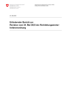 Erläuternder Bericht zur Revision vom 24. Mai 2023 der Rohrleitungssicherheitsverordnung