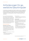 Anforderungen für gewerbliche Geschirrspüler