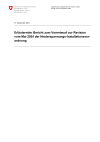 Erläuternder Bericht zum Vorentwurf zur Revision vom Mai 2024 der Niederspannungs-Installationsverordnung