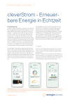 cleverStrom - Erneuerbare Energie in Echtzeit