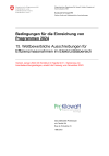 Bedingungen für die Einreichung von Programmen 2024. 15. Wettbewerbliche Ausschreibungen für Effizienzmassnahmen im Elektrizitätsbereich