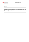 Erläuterungen zur Revision vom November 2023 der Kernenergieverordnung