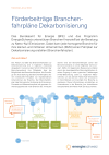 Förderbeiträge Branchenfahrpläne Dekarbonisierung