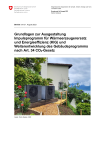 Grundlagen zur Ausgestaltung Impulsprogramm für Wärmeerzeugerersatz und Energieeffizienz (KlG) und Weiterentwicklung des Gebäudeprogramms nach Art. 34 CO2-Gesetz