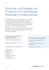Formular zur Eingabe von Projekten zur nachaltigen Mobilität in Unternehmen