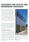 Fassaden: Wie sich PV und Begrünung ergänzen