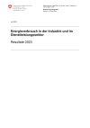 Energieverbrauch in der Industrie und im Dienstleistungssektor