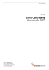 Swiss Contracting. Jahresbericht 2003