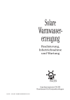 Solare Warmwassererzeugung