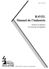 RAVEL - Manuel de l’industrie