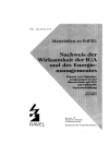 Nachweis der Wirksankeit der IGA und des Energiemanagementes