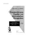 Energierelevante Aspekte von elektronischen Bürogeräten