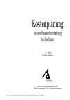 Kostenplanung bei der Bauwerkserhaltung im Hochbau