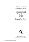 Ergänzungsband für den Kanton Solothurn