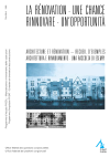 La rénovation - une chance
