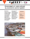 Compressed air costs reduced by automatic control system