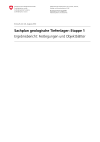 Sachplan geologische Tiefenlager: Etappe 1