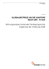 Globalbeiträge an die Kantone nach Art. 15 EnG
