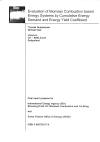 Evaluation of Biomass Combustion based Energy Systems by Cumulative Energy Demand and Energy Yield Coefficient