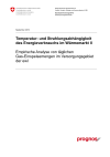 Temperatur- und Strahlungsabhängigkeit des Energieverbrauchs im Wärmemarkt II