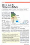 Strom aus der Trinkwasserleitung