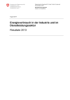 Energieverbrauch in der Industrie und im Dienstleistungssektor