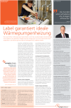 Label garantiert ideale Wärmepumpenheizung
