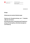 Erläuterung zur Änderung der EnV per 1. Januar 2015