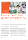 Ressourceneffizienz, die sich gewaschen hat